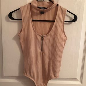 Cream body suit